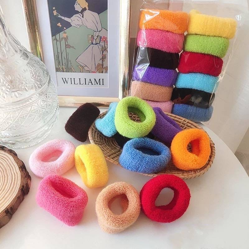 High-elasticity hair ties for foreign trade, large thickened towel loops, hair accessories, hair ties, and hair rubber bands pic 1
