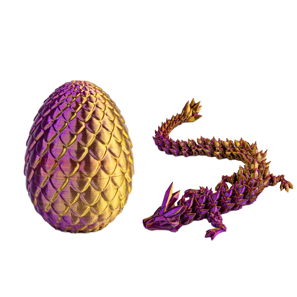 【工厂直销】3d打印蛋龙蛋复活节彩蛋关节可动摆件玩具工艺品水晶详情11