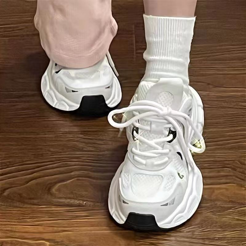 轻便运动跑步鞋女2025春季新款网面校园风阿甘老爹鞋百搭休闲潮鞋详情6