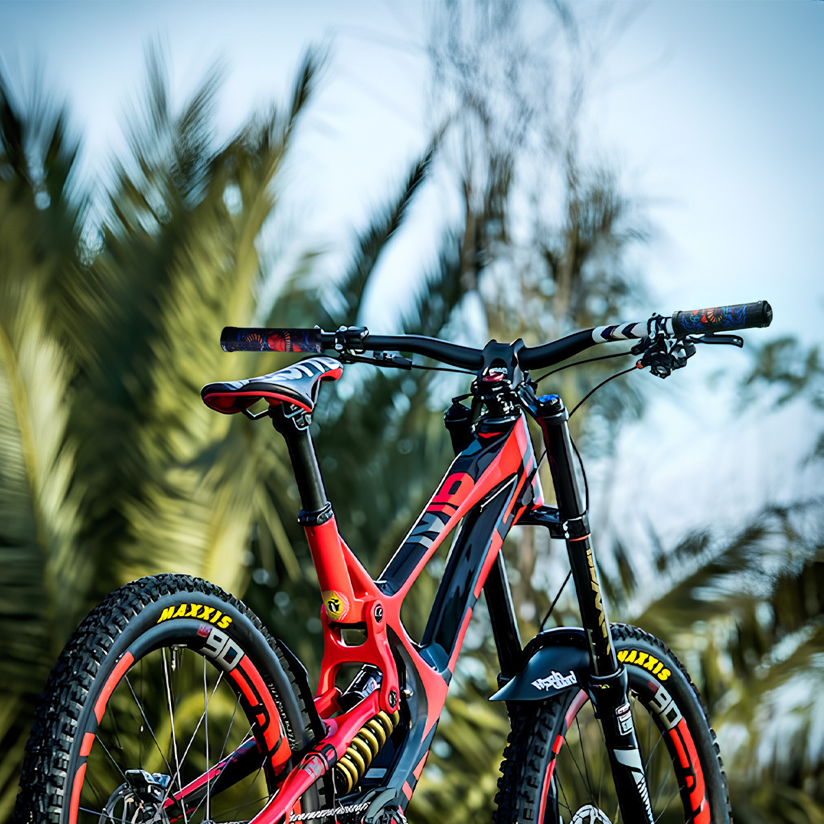 CNC bicycle handlebar covers, anti-slip and shock-absorbing mountain bike handlebars, folding bike silicone comfortable handlebar covers, bicycle accessories pic 23