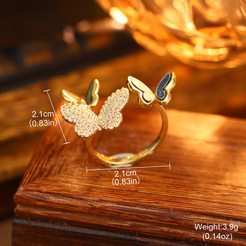 Wholesale of summer new butterfly natural pearl rings with a niche and high-end design, the same style as those on Xiaohongshu pic 24