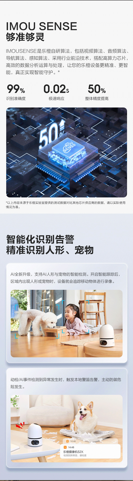 大华乐橙1000万360度云台无线wifi网络摄像头监控双画面家用详情7