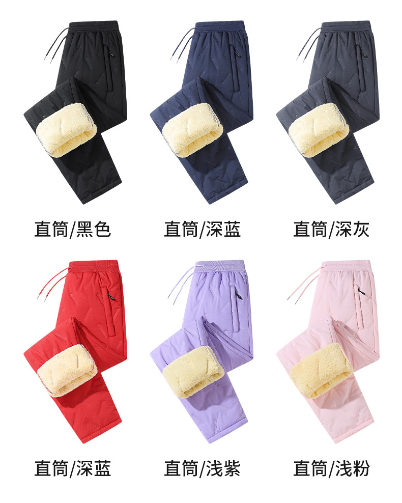 冬季棉裤男加绒加厚羊羔绒长款保暖裤子大码休闲运动裤男士外穿详情11