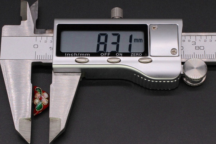 Traditional high-temperature cloisonne enamel floral silver-blue DIY jewelry accessories with beads and cloisonne 15*8 small ingots pic 14