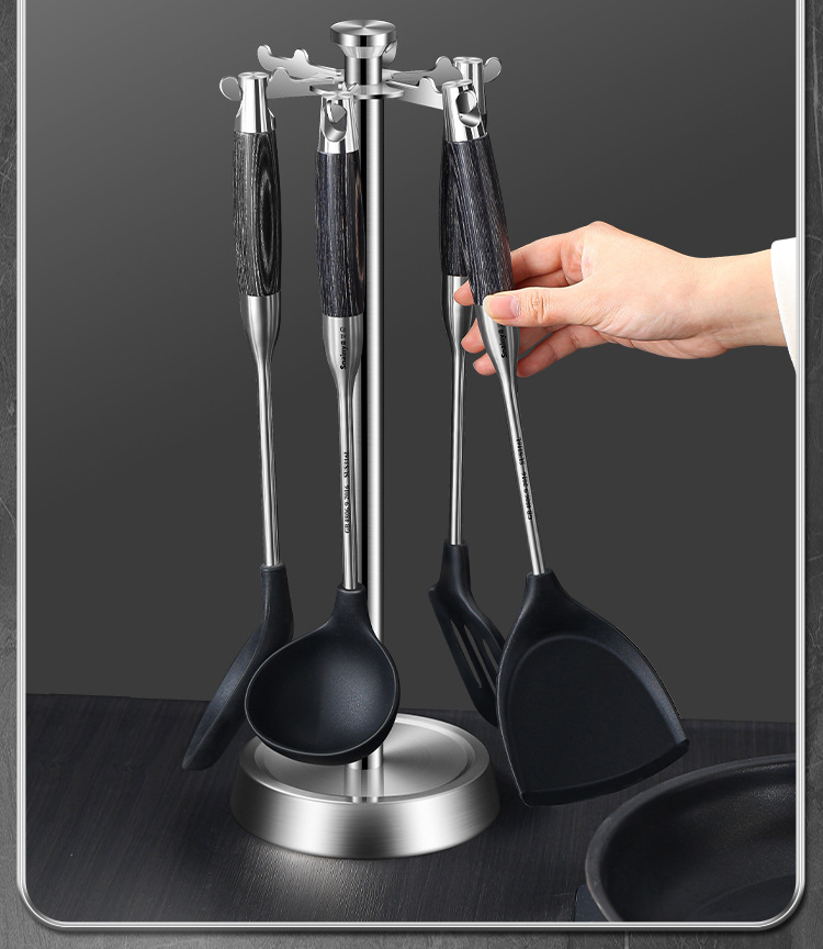 硅胶锅铲家用316食品级耐高温不粘锅防烫铲炒勺炒菜铲子套装详情23