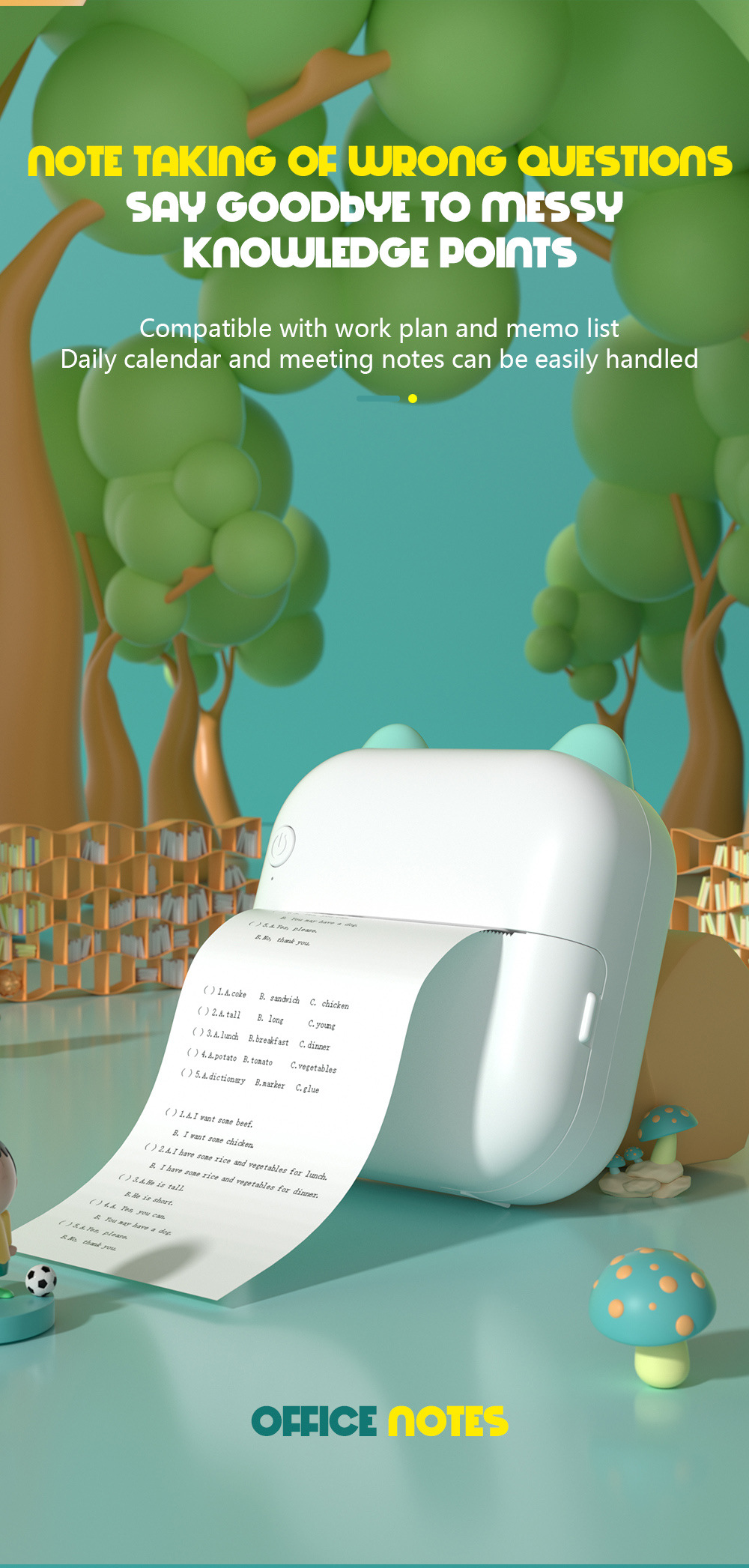 勋尘AI迷你照片打印机小标签打印机手账便签二维码蓝牙热敏打印机详情8