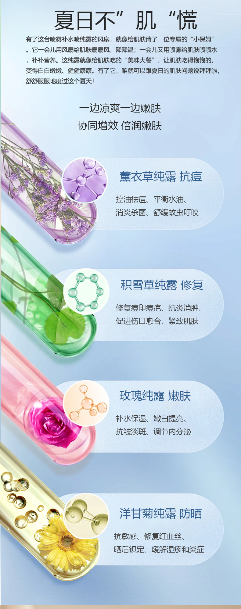 高速手持风扇喷雾嫩肤户外2025新款大风礼品女生迷你充电便携风扇详情19