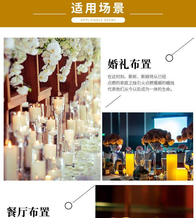 LED电子蜡烛仿真摇摆亚克力玻璃杯蜡圣诞节生日婚庆气氛布置蜡烛详情7