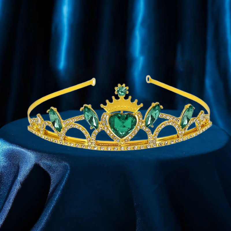 欧美式新娘皇冠水滴水晶发冠项链公主王冠生日婚礼水晶奢华大皇冠详情8