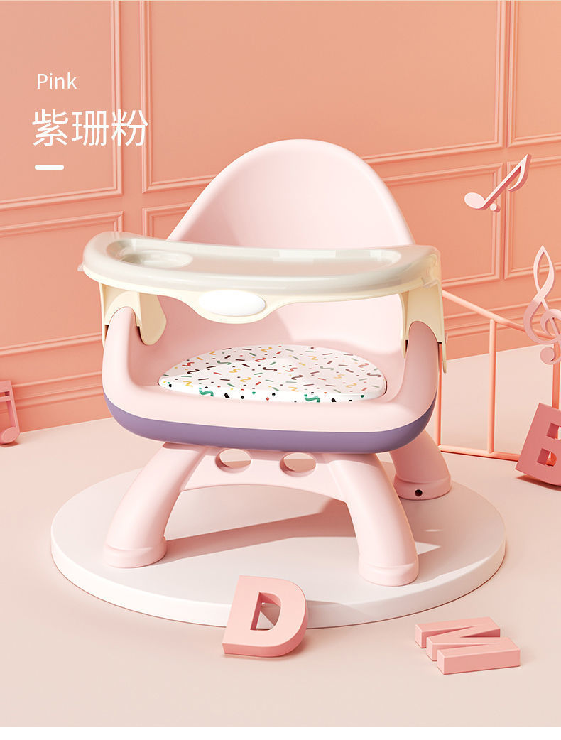 宝宝吃饭桌餐椅多功能凳子婴儿童椅子家用塑料靠背座椅叫叫小板凳详情12