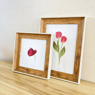 美式简约相框6寸7寸8寸书法摆件A4摆台影楼婚纱照挂墙8开画框批发详情17