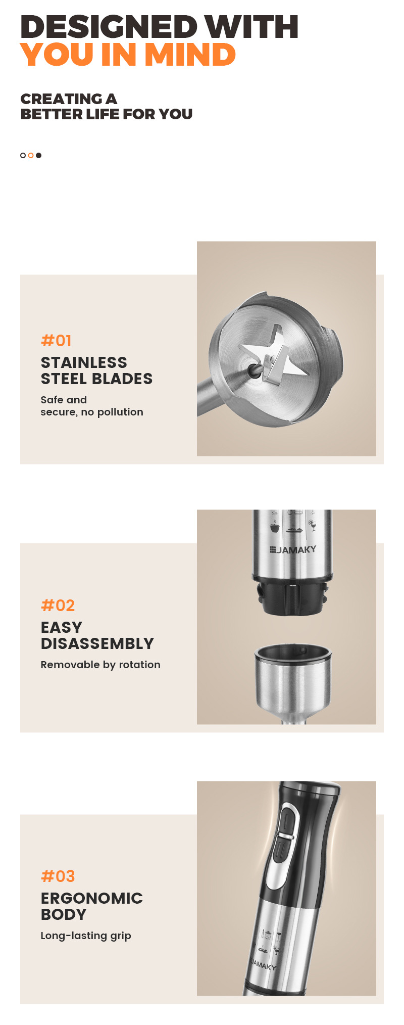 JAMAKY料理棒辅食机宝宝手持多功能绞肉机家用小型研磨搅拌机器JMY3007详情13