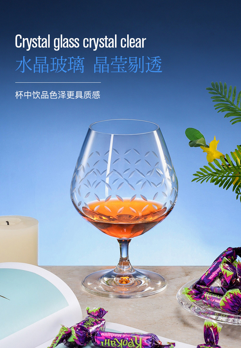 Czech Lexus imported lead-free crystal wine sets, Burgundy wine glass sets, home and catering bulk purchase pic 12