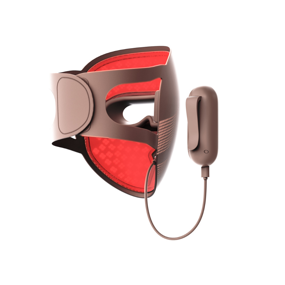 Cross-border new mask beauty device, red light photon skin rejuvenation mask device, home facial mask device, led mask pic 8