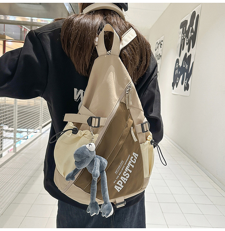 日系工装胸包男士潮牌尼龙运动休闲大容量单肩包机能斜挎包双肩包胸包多功能包包外贸箱包男包女包详情14