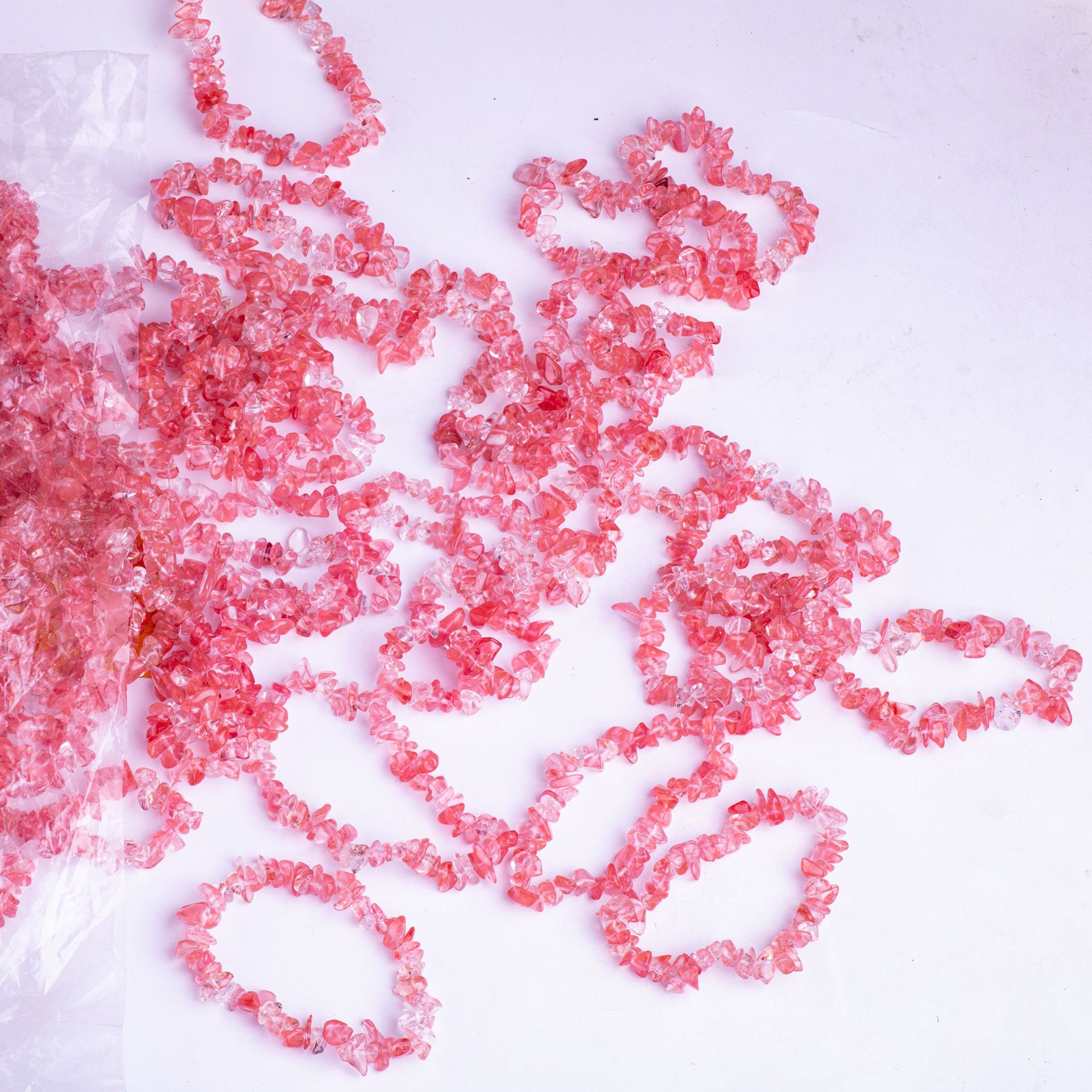 批发天然石水晶碎石女士链条手串不规则小碎石紫晶手串手饰品详情17