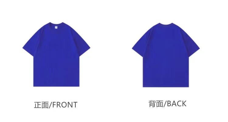 320G heavy-duty short-sleeved T-shirt for men, loose pure cotton base layer, high-end small neckline, solid color American-style T-shirt for both men and women, half sleeve pic 38