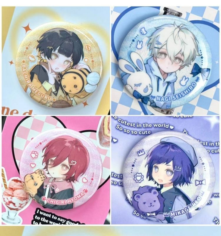 同人周边吧唧徽章御影玲王凪诚士郎二次元动漫谷子ic卡锁智能锁详情2