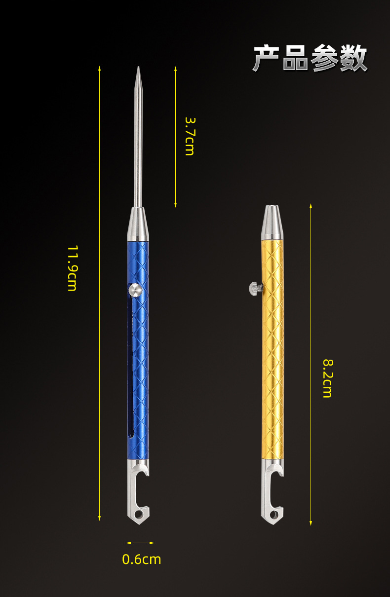 Stainless steel one-piece portable toothpick and floss two-in-one detachable anti-clogging wonder, manually adjustable fruit pick tool, essential for oral cleaning pic 5