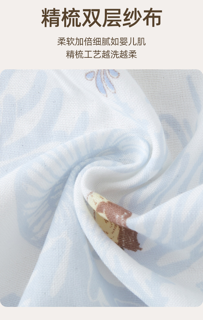Summer thin gauze pure cotton Class A baby blanket, short-sleeved, breathable baby clothes pic 18