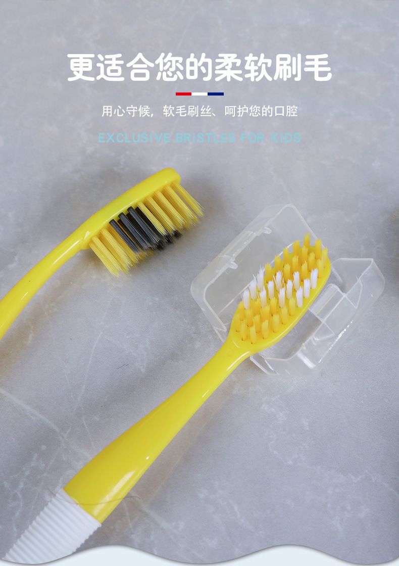 抖音直播同款刮舌苔牙刷桶装8支双效二合一硅胶软毛成人软毛家庭详情3