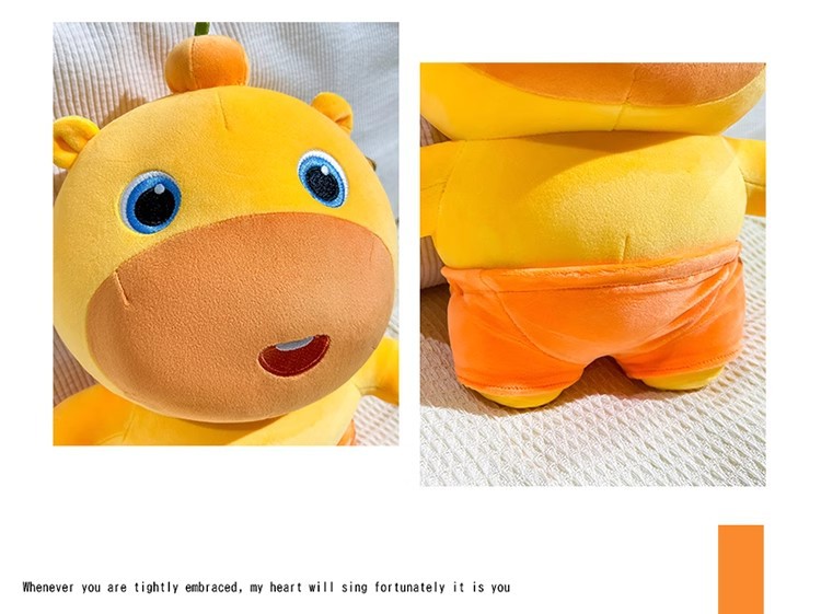 正版多爱水豚噜噜毛绒玩具公仔挂件小玩偶睡觉布娃娃搞怪生日礼物详情13