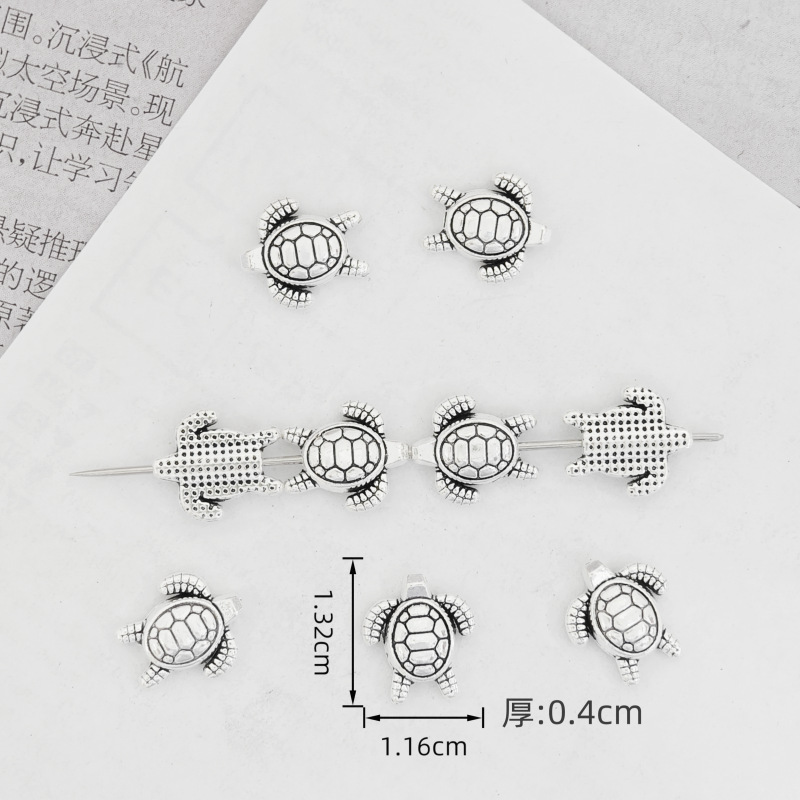 diy合金饰品配件海洋生物海龟挂件 手链项链复古吊坠材料跨境热销详情8