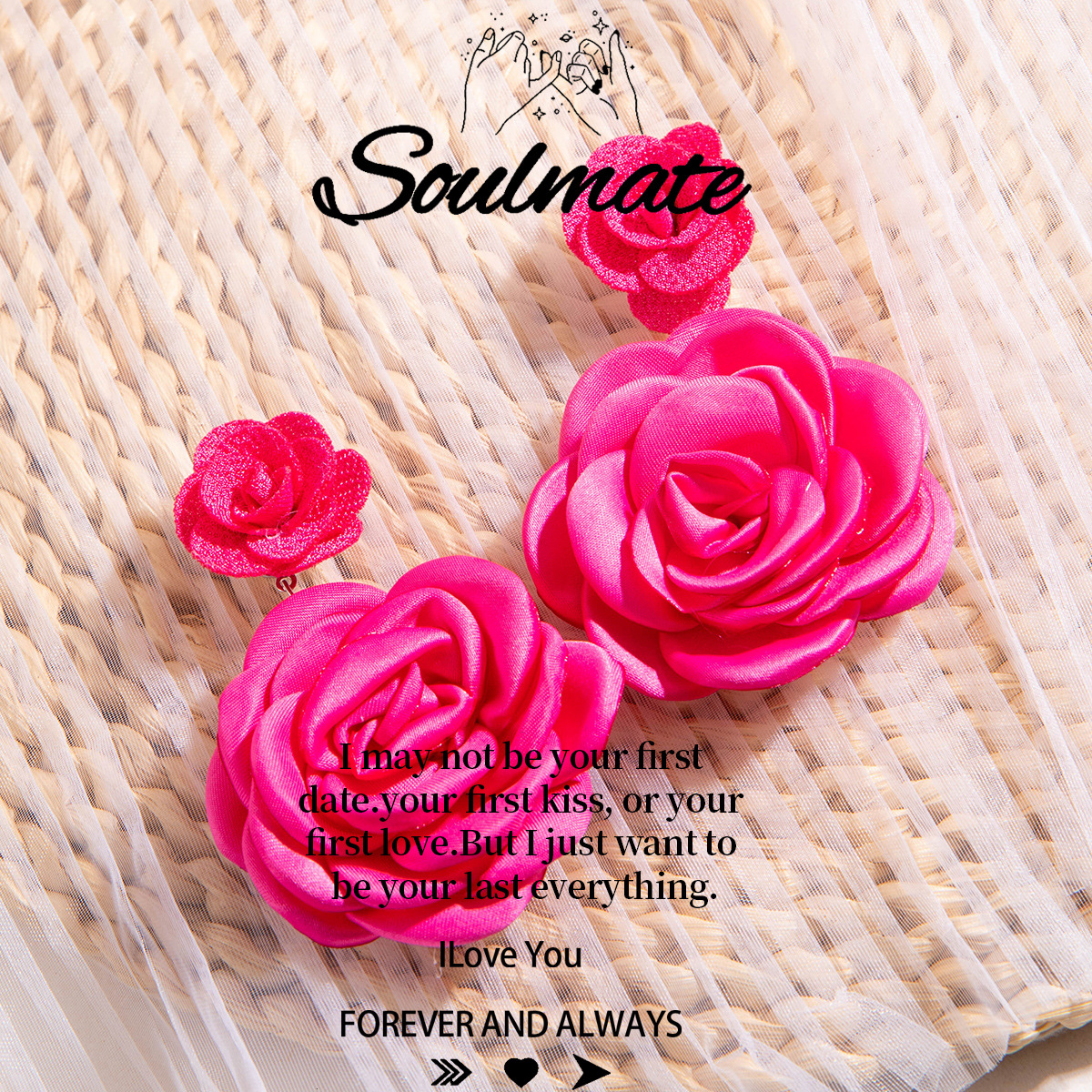 欧美跨境饰品时尚不规则立体花朵设计耳饰夸张彩色烤漆花瓣耳环详情24