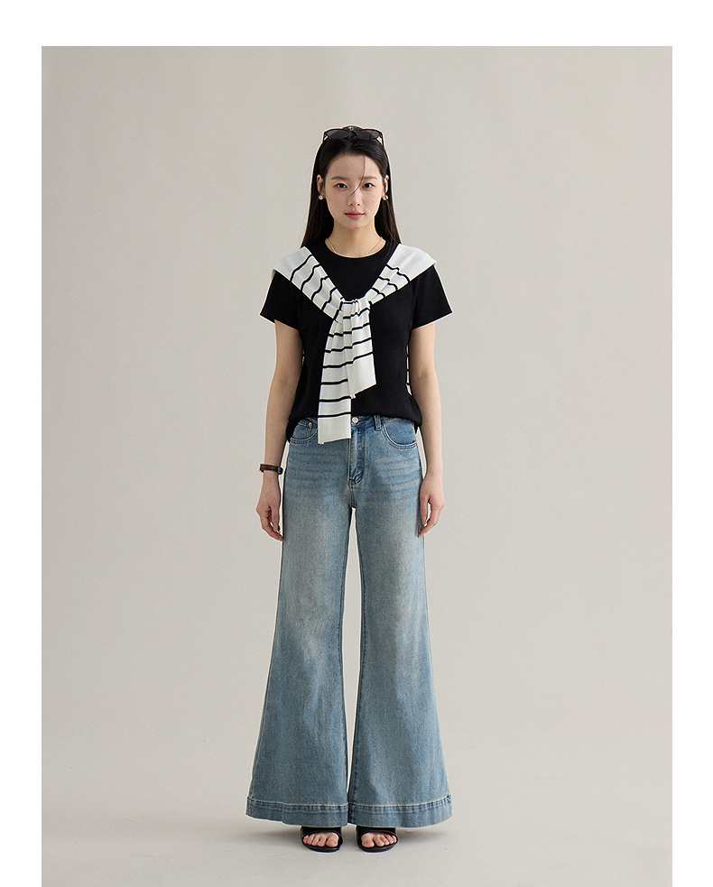 【 Blockbuster B: Super Comfortable Double-collar T-shirt with Upgraded Fabric 】 Spring short-sleeved T-shirt pic 67