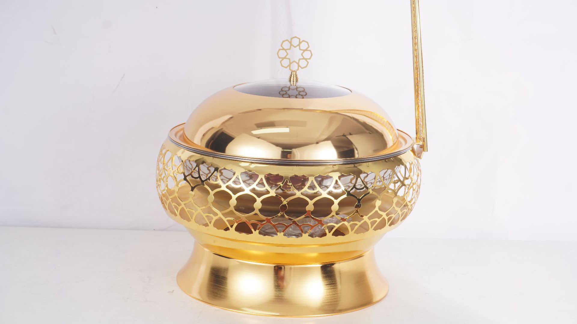 Stainless steel buffet heating stove, alcohol stove, insulated dining stove, hotel restaurant luxury lace stove, Buffet stove, 8L pic 8