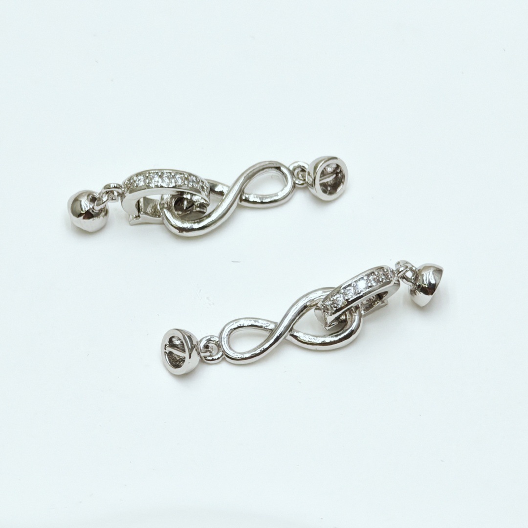 14K electroplated real gold color retention cloverleaf copper inlaid zircon diy handcrafted beaded necklace and bracelet material accessories pic 6