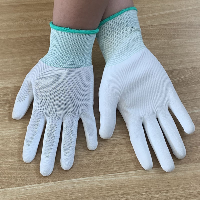Wholesale ultra-thin nylon gloves from the manufacturer, breathable, skin-friendly, work and labor protection, elastic white, anti-slip, wear-resistant for work pic 12
