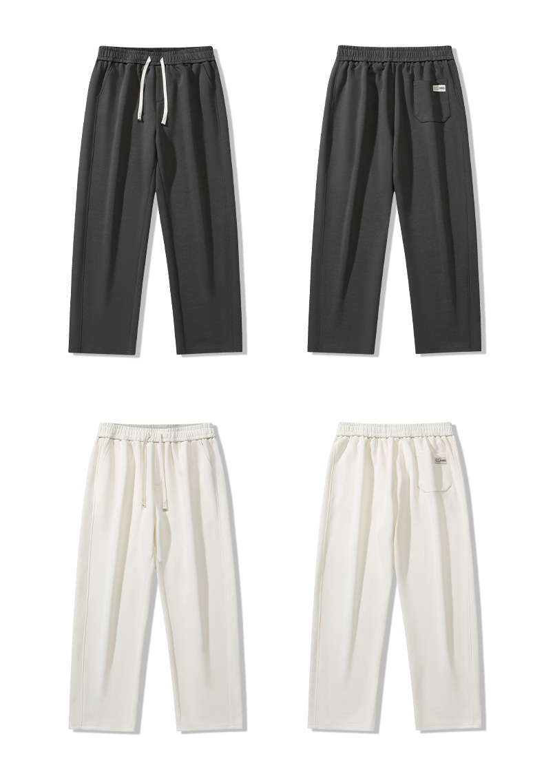 裤子男款秋冬季百搭休闲裤男士垂感阔腿宽松运动直筒长裤百搭卫裤详情29