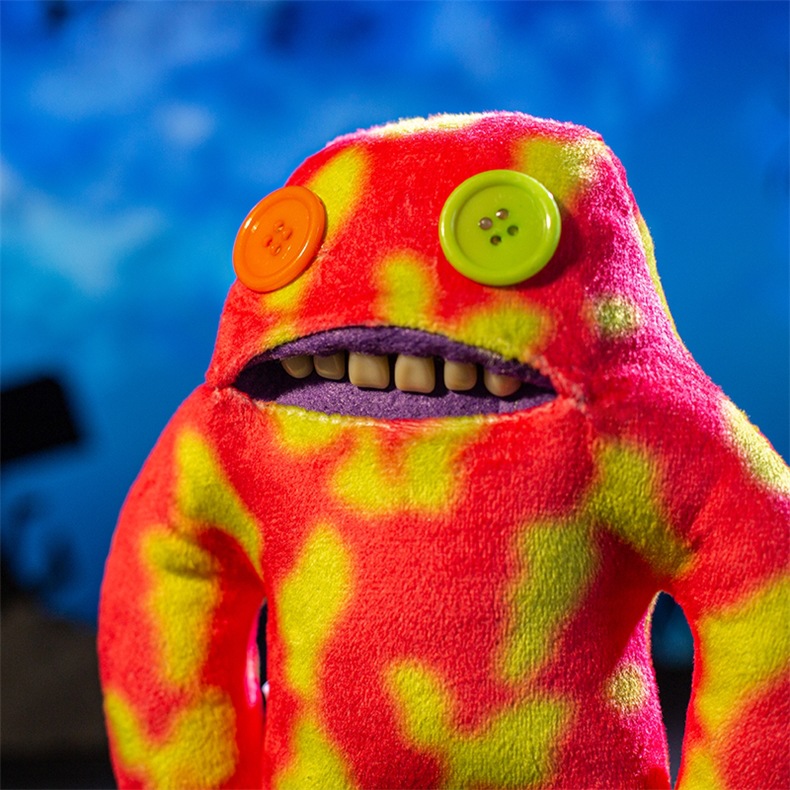 跨境新品 fuggler萌牙怪兽钥匙扣丑萌公仔手办挂件萌牙怪宝尖叫怪详情26