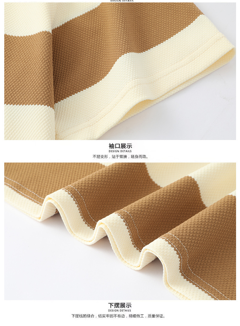 跨境条纹刺绣休闲polo衫男2025夏季新款商务翻领透气薄款男士t恤详情14