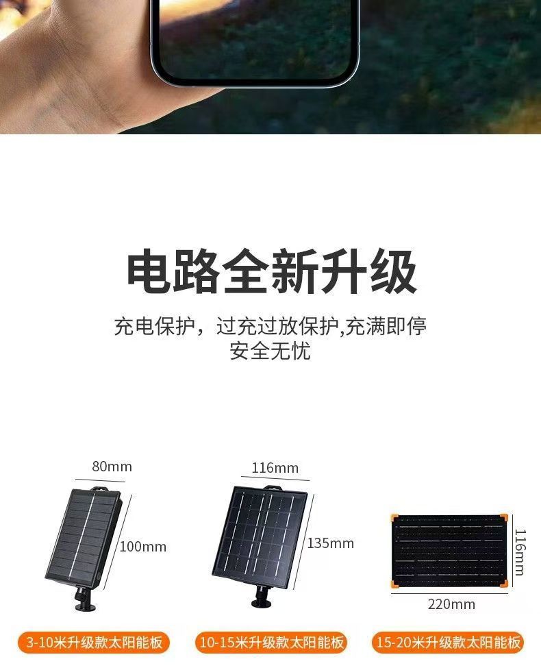 新款太阳能COB灯带户外防水超亮庭院阳台花园氛围灯别墅屋檐灯条详情28