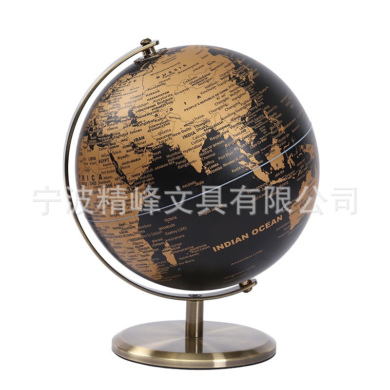 Globe 20cm English light luxury wine cabinet, office study desk, home decoration matte globe ornament pic 2