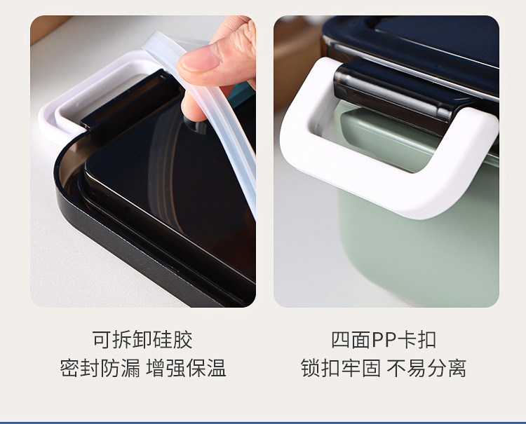 亚马逊跨境学生分格便当盒儿童水果餐盒上班族微波炉加热饭盒批发详情10