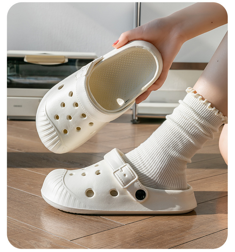 洞洞鞋贝壳头外穿高跟夏漂流增高情侣包头拖鞋厚底男沙滩鞋详情26