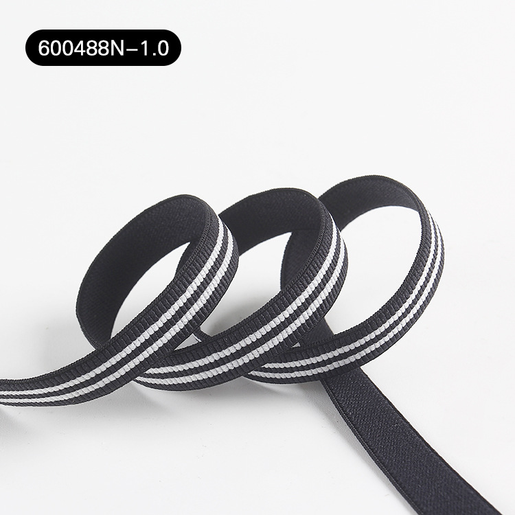Nylon color-blocking underwear, bra shoulder head decoration, elastic band, 1cm accessory, cuff elastic band, colored webbing in stock pic 16