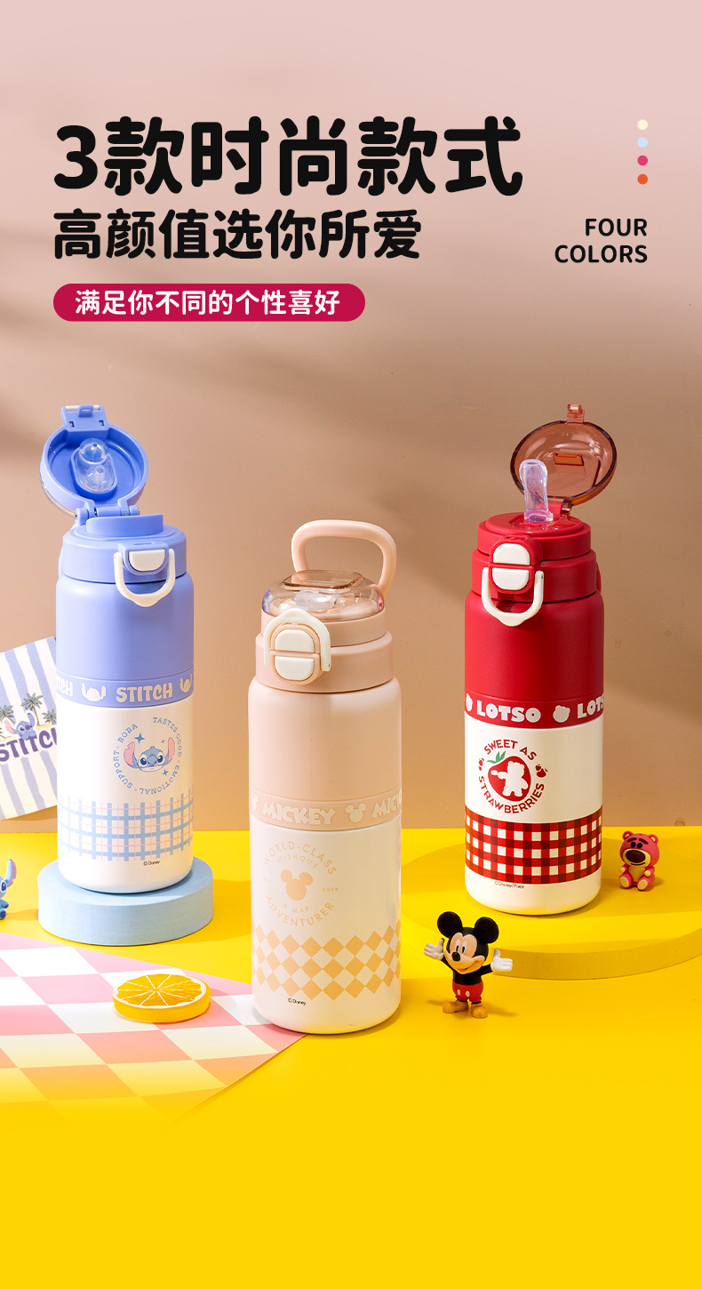迪士尼316不锈钢保温杯保温保冷户外水杯家用大容量简约保温杯详情3