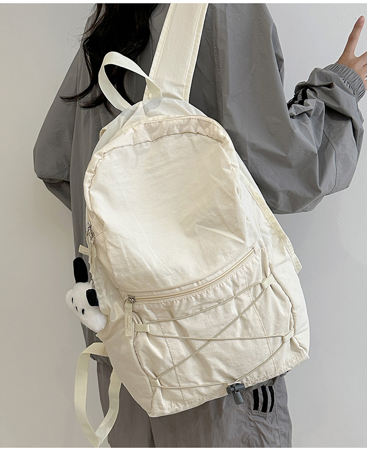 旅行户外双肩包女轻便撞色登山包徒步骑行大容量运动春游爬山书包详情21