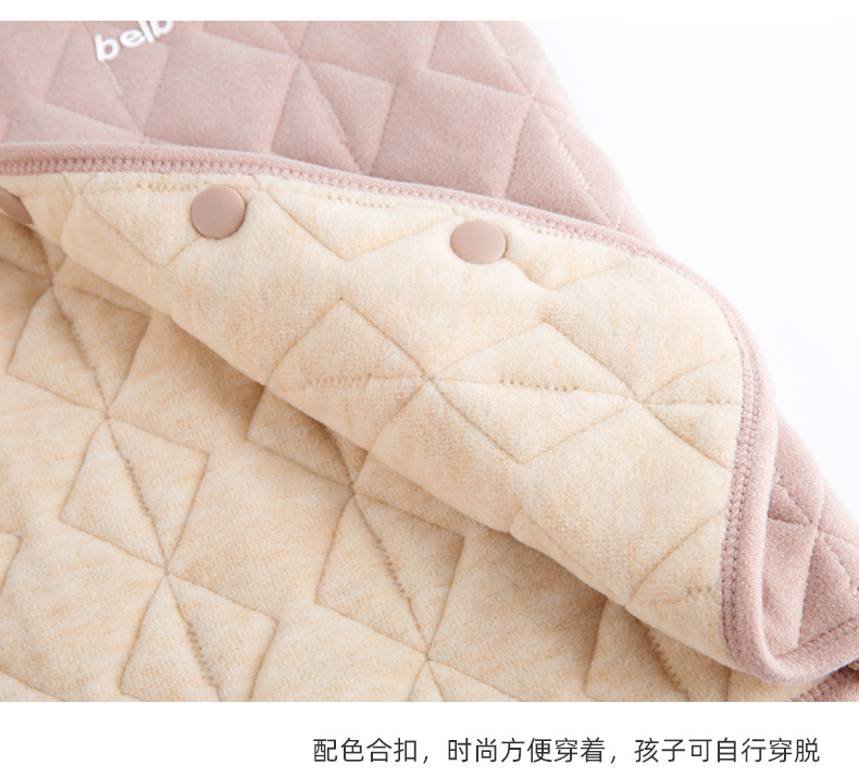儿童羊毛马甲男童德绒保暖加厚宝宝坎肩女童加厚夹棉背心护肚马夹详情14