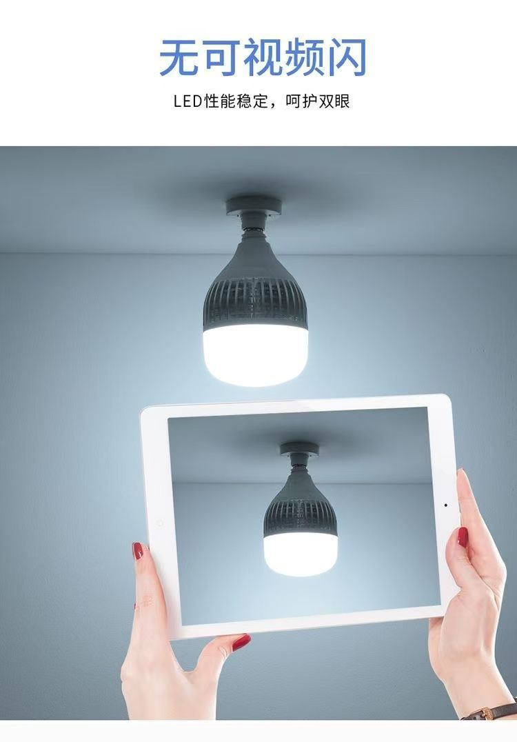 led bulb screw fin ultra-bright and strong light E27 screw bulb durable high-brightness lighting lamp for factory workshop, original pic 8