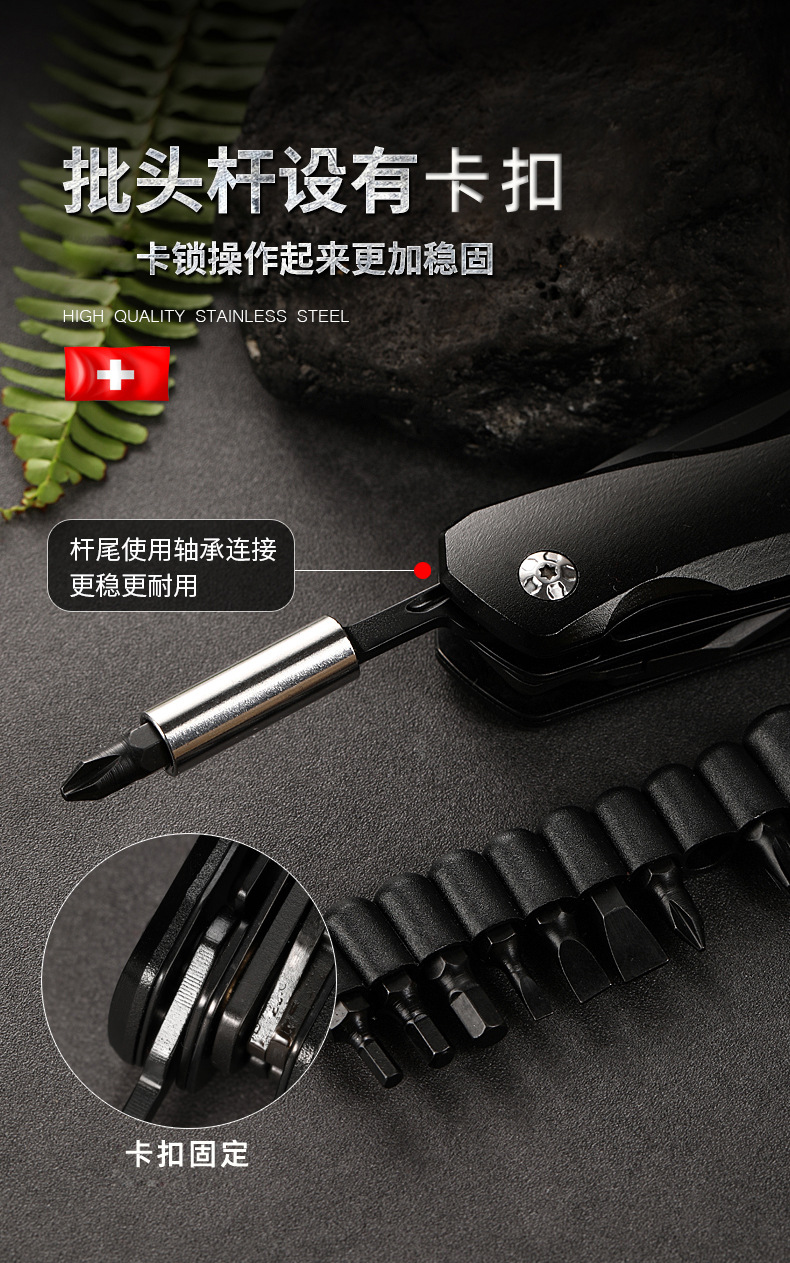 Outdoor camping mini multi-functional knife pliers EDC combination tool pliers Portable folding multi-purpose pliers set pic 11