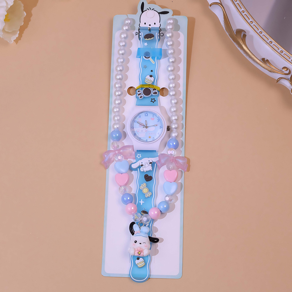 可爱卡通项链套装儿童手表三丽鸥小学生手表高颜值女孩watch饰品详情9