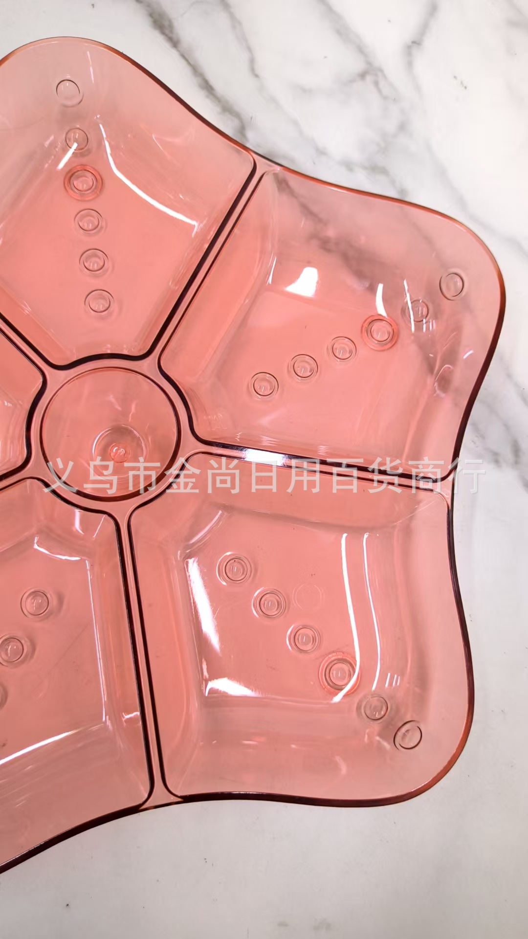 Plastic five-pointed star with gilding and non-gilding transparent and milky white fruit platters, dry fruit platters for home living rooms pic 4