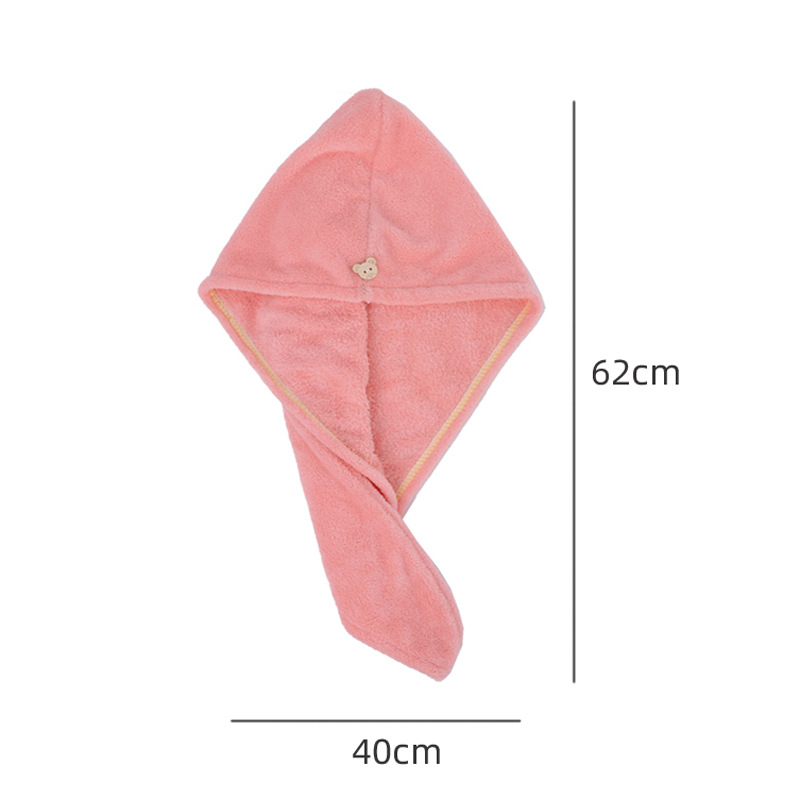Headscarf coral fleece dry hair cap, absorbent quick-drying hair cap, adult shampoo 2024 new style dry hair cap pic 16