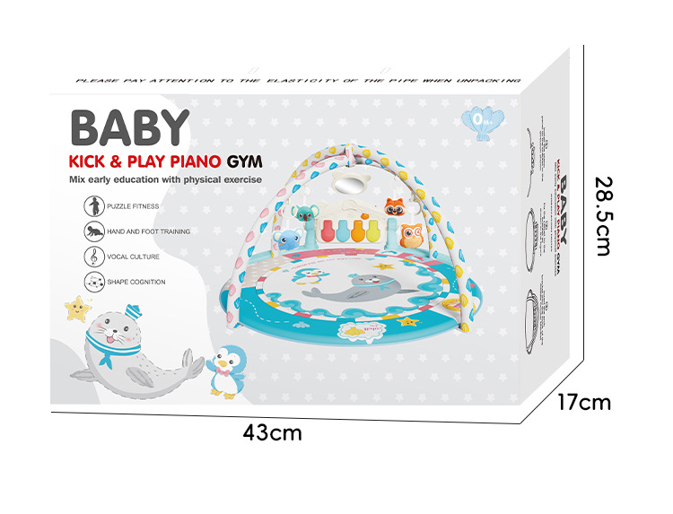 Cross-border baby pedal piano music, baby crawling mat, newborn fitness frame, customizable pedal piano toys pic 12