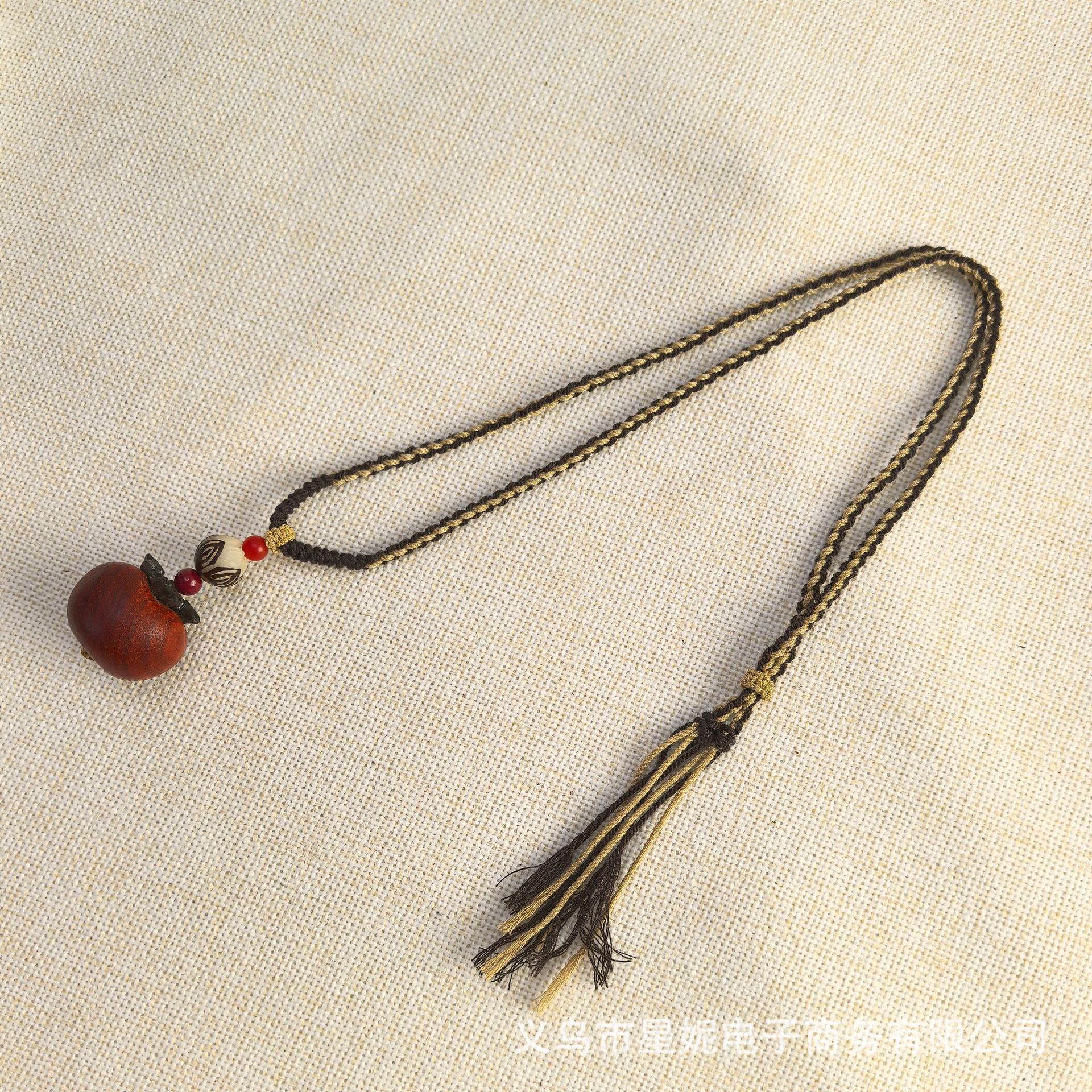 Nepalese Thangka pendant for men, green Tara Manjusri Bodhisattva, esandalwood Buddha amulet, retro necklace, sweater chain pendant for women pic 17